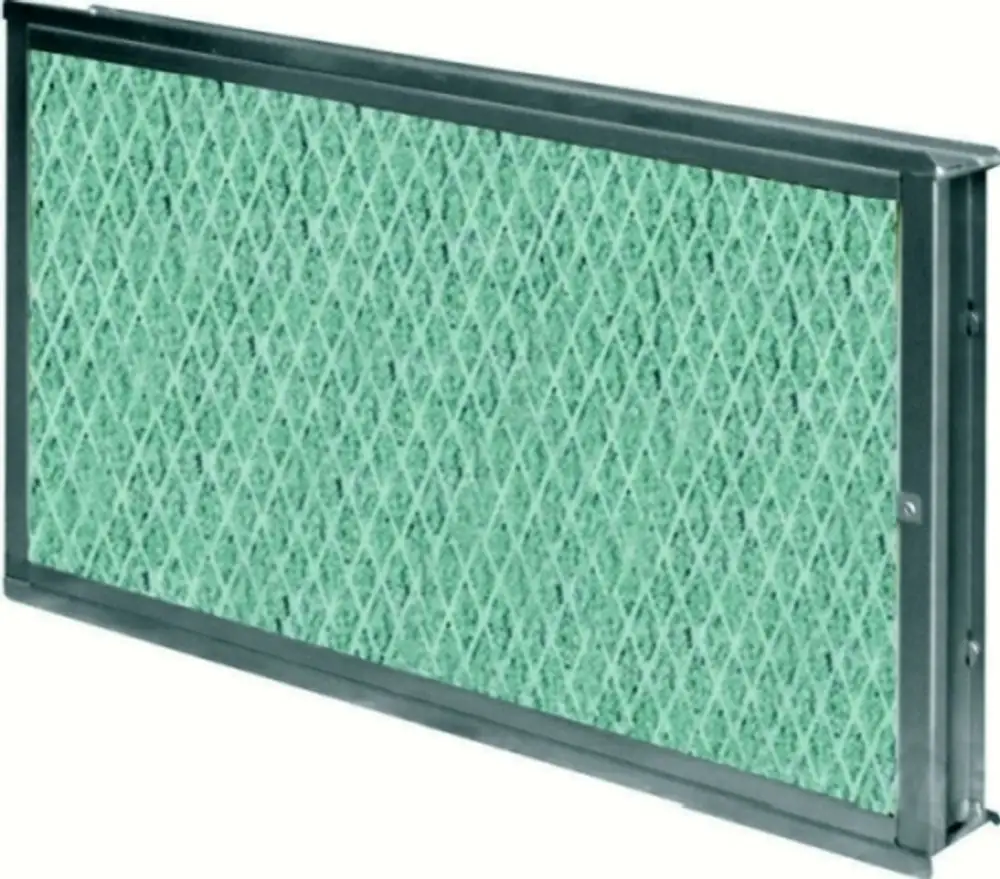 Fettfangfilter von Wolf mit rautenförmigem Muster und Metallrahmen, geeignet zur Filtration von Fett in Lüftungsanlagen.